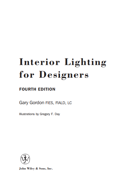 Interior Lighting for Designers