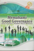 MEMAHAMI GOOD GOVERNANCE