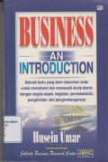 BUSINESS AN INTRODUCTION