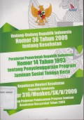 UNDANG-UNDANG REPUBLIK INDONESIA NOMOR 36 TAHUN 2009 TENTANG KESEHATAN