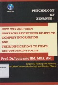 Psychology Of Finance