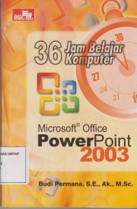 Image of 36 jam belajar Komputer;MICROSOFT OFFICE
