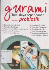 Image of Gurami Budi Daya Cepat Panen dengan Probiotik