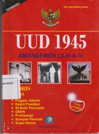 Image of UNDANG UNDANG 1945 AMANDEMEN 1,11,111&1V