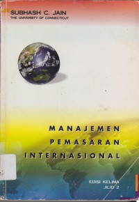 Image of Manajemen Pemasaran Internasional Edisi 5 jilid 1