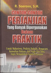 Image of CONTOH CONTOH PERJANJIAN YANG BANYAK DIPERGUNAKAN DALAM PRAKTIK