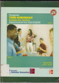 Image of Pengantar Teori Komunikasi Analisis dan Aplikasi