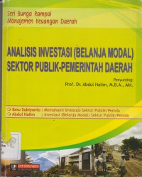 Image of Analisis Investasi (Belanja Modal) Sektor Publik-Pemerintah Daerah
