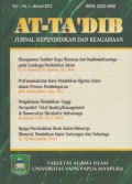 AT - TA'DIB : JURNAL KEPENDIDIKAN DAN KEAGAMAAN