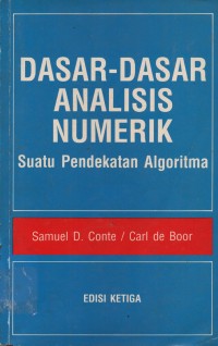 Image of DASAR-DASAR ANALISIS NUMERIK suatu pendekatan algoritma