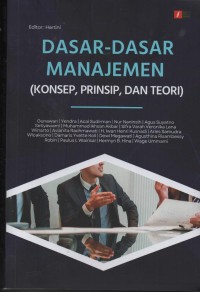 Image of DASAR DASAR MANAJEMEN;[konsep,prinsip dan teori]