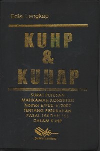 Image of EDISI LENGKAP KUHP DAN KUHAP