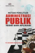 METODE PENELITIAN ADMINISTRASI PUBLIK TEORI DAN APLIKASI