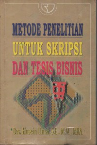 Image of METODE PNELIAM UNTUK SKRIPSI DAN  TESIS BISNIS