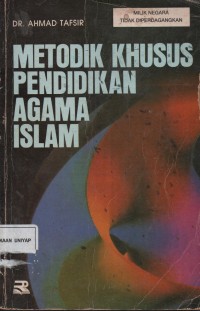 Image of METODIK KHUSUS PENDIDIKAN AGAMA ISLAM