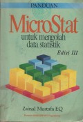 MICROSTAT UNTUK MENGOLOLA DATA STATISTIK EDISI 111