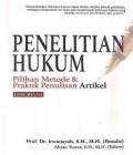 PENELITIAN HUKUM : Pilihan Metode & Praktik Penulisan Artikel