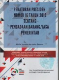 PERATURAN PRESIDEN NO.16 TAHUN 2018