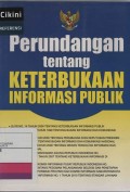 Perundangan Tentang Keterbukaan Informasi Publik