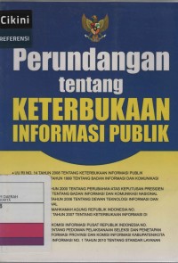 Image of Perundangan Tentang Keterbukaan Informasi Publik