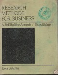 REASEARCH METHODS FOR BUSINESS