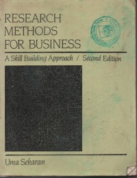 Image of REASEARCH METHODS FOR BUSINESS
