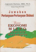 Jawaban Pertanyaan-Pertanyaan Diaskusi : Teori ekonomi mikro : analisis matematis