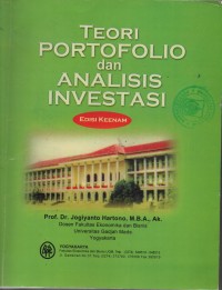 Image of TEORI PORTOFOLIO DAN  analisis investasi