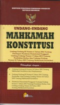 UNDANG UNDANG MAHKAMAH KONSTITUSI