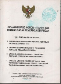 Image of UNDANG  UNDANG NO.15 TAHUN 2006