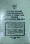 UNDANG-UNDANG RI NOMOR 17 TAHUN 2003 TENTANG KEUANGAN NRGATA
