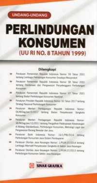 Image of Undang-undang perlindungan konsumen 1999 = UU no 8 th 1999 Indonesia