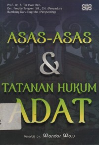 Image of ASAS-ASAS & TATANAN HUKUM ADAT
